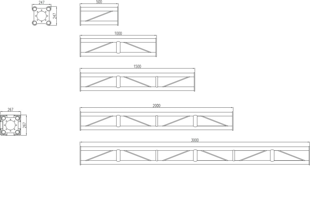 直TRUSS (10cm-300cm)